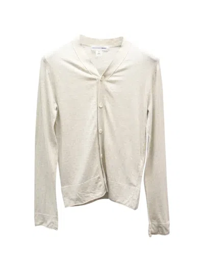 Pre-owned Comme Des Garçons V-neck Cardigan In Neutral