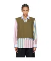 COMME DES GARÇONS V-NECK HOLLOW DESIGN VEST