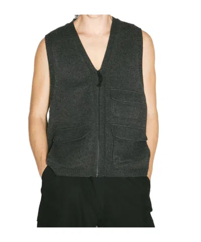 Comme Des Garçons V-neck Sleeveless Vest In Black