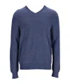 Comme Des Garçons V-neck Sweater In Blue