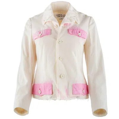 Pre-owned Comme Des Garçons Velvet Corduroy Jacket In Sand