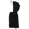 Comme Des Garçons Comme Des Garcons Velvet Drawstring Sash Knee-length Skirt In Black