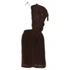 Comme Des Garçons Comme Des Garcons Velvet Drawstring Sash Knee Length Skirt In Brown