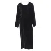 Comme Des Garçons Comme Des Garcons 's Velvet Irregular Shir Midi Dress In Black