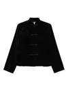 Comme Des Garçons Velvet Jacket In Black
