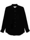 Comme Des Garçons Velvet Shirt In Black