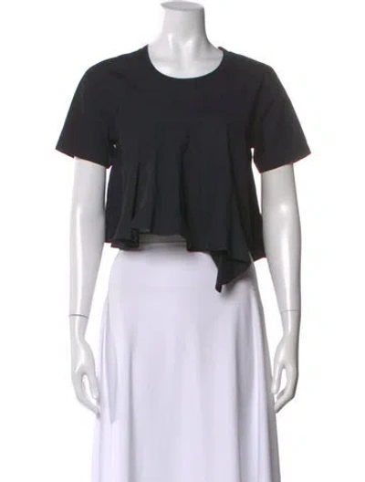 Pre-owned Comme Des Garçons Vintage 1980's Crop Top In Black