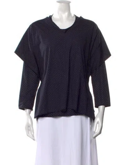 Pre-owned Comme Des Garçons Vintage 1980's Top In Blue