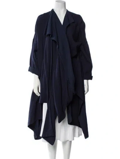 Pre-owned Comme Des Garçons Vintage 1983 Coat In Blue