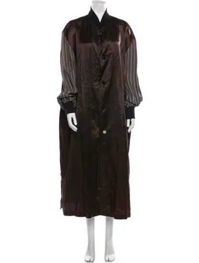 Pre-owned Comme Des Garçons Vintage 1986 Coat In Brown