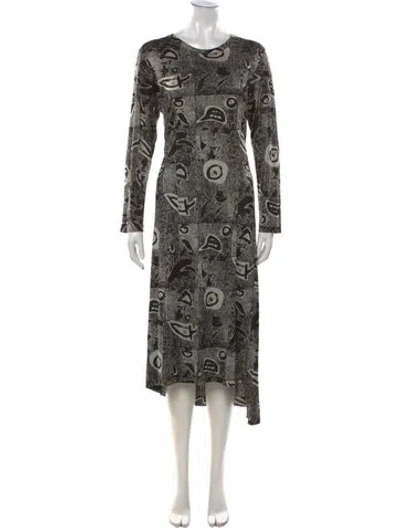 Pre-owned Comme Des Garçons Vintage 1986 Midi Length Dress In Black
