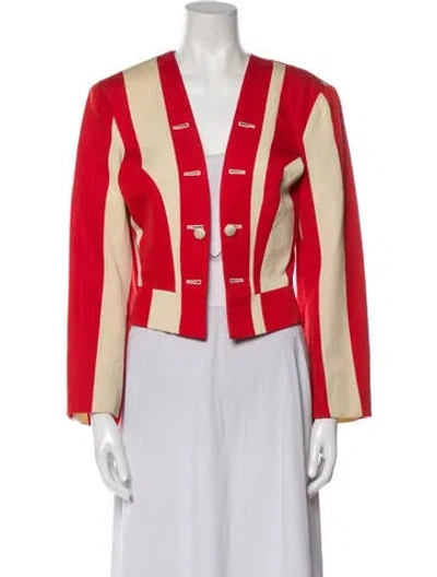 Pre-owned Comme Des Garçons Vintage 1988 Evening Jacket In Red