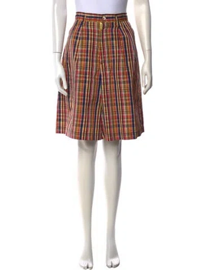 Pre-owned Comme Des Garçons Vintage 1989 Knee-length Shorts In Red/yellow