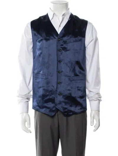 Pre-owned Comme Des Garçons Vintage 1990's Vest In Blue