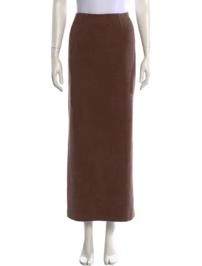 Pre-owned Comme Des Garçons Vintage 1993 'synergy' Midi Length Skirt In Brown
