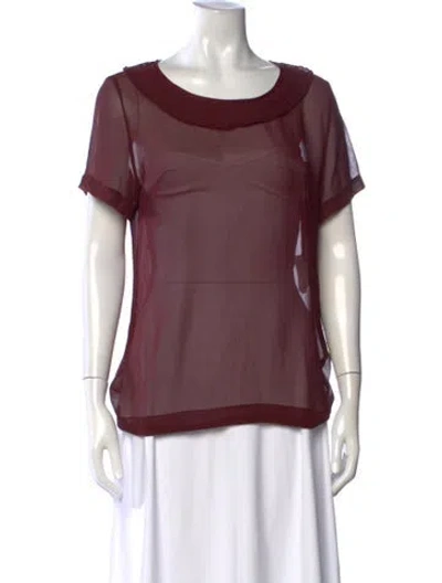 Pre-owned Comme Des Garçons Vintage 1993 Top In Burgundy