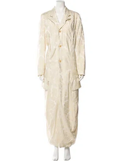 Pre-owned Comme Des Garçons Vintage 1993 Trench Coat In Neutral