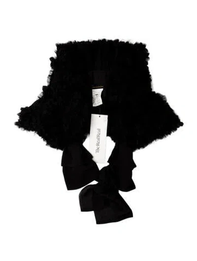 Pre-owned Comme Des Garçons Vintage 1995 'sweeter Than Sweet' Scarf In Black