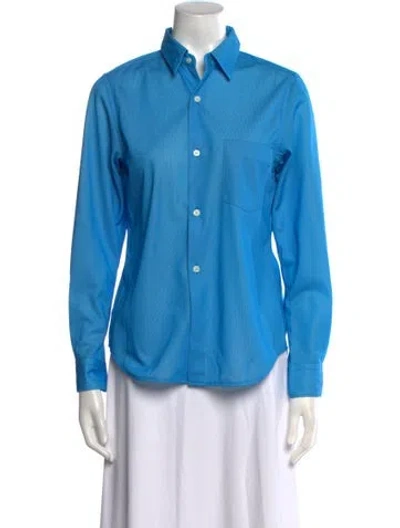 Pre-owned Comme Des Garçons Vintage 1996 Button-up Top In Blue