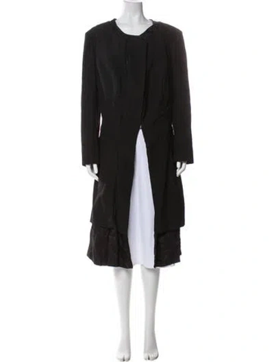 Pre-owned Comme Des Garçons Vintage 1997 Trench Coat In Black
