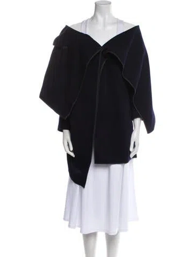 Pre-owned Comme Des Garçons Vintage 1999 Coat In Blue