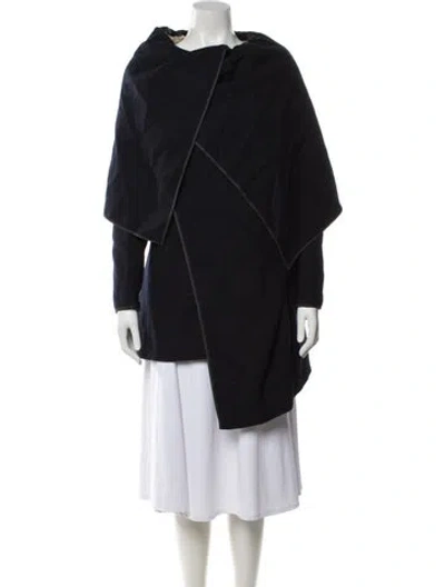 Pre-owned Comme Des Garçons Vintage 1999 Coat In Blue