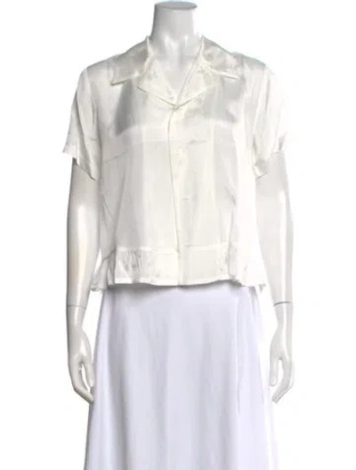 Pre-owned Comme Des Garçons Vintage 2000's Blouse In White