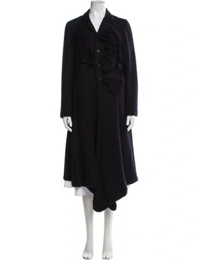 Pre-owned Comme Des Garçons Vintage 2000's Coat In Blue