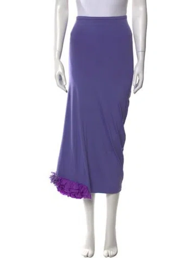 Pre-owned Comme Des Garçons Vintage 2000 Midi Length Skirt In Purple