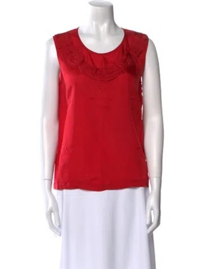 Pre-owned Comme Des Garçons Vintage 2000 Top In Red