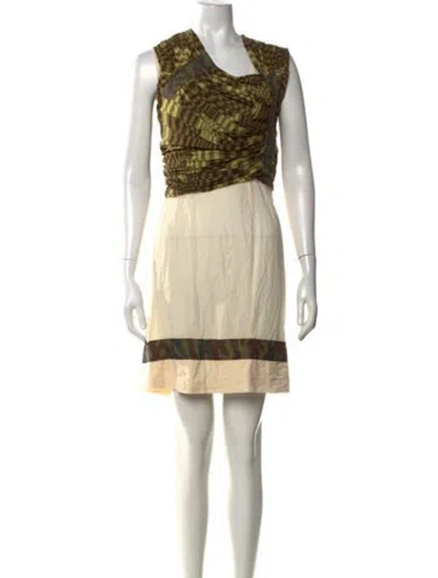 Pre-owned Comme Des Garçons Vintage 2001 Mini Dress In Multicolor