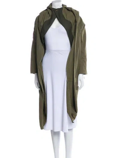 Pre-owned Comme Des Garçons Vintage 2003 Coat In Green