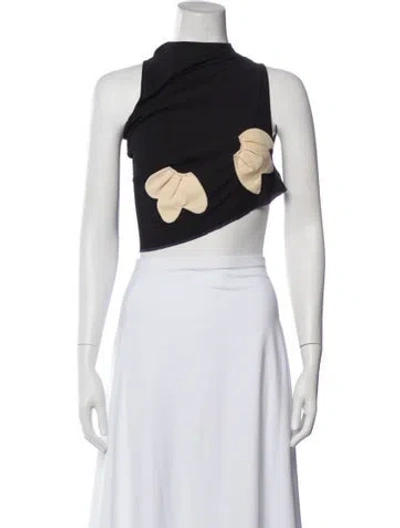 Pre-owned Comme Des Garçons Vintage 2004 Crop Top In Black