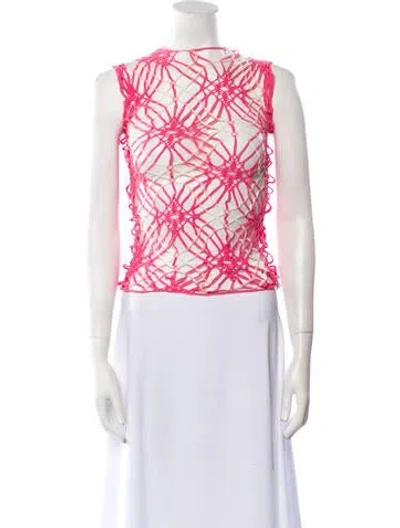 Pre-owned Comme Des Garçons Vintage 2004 Crop Top In Pink