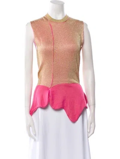 Pre-owned Comme Des Garçons Vintage 2004 Top In Gold