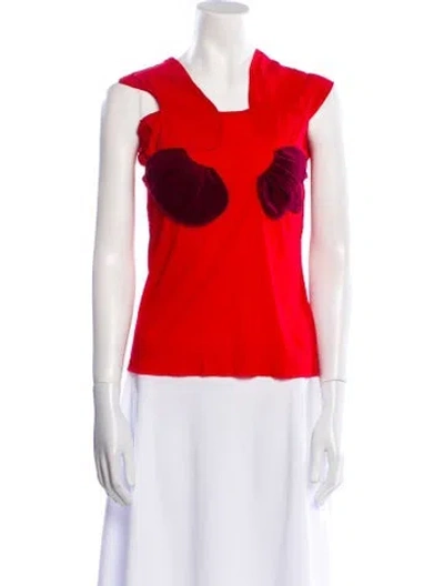 Pre-owned Comme Des Garçons Vintage 2004 Top In Red
