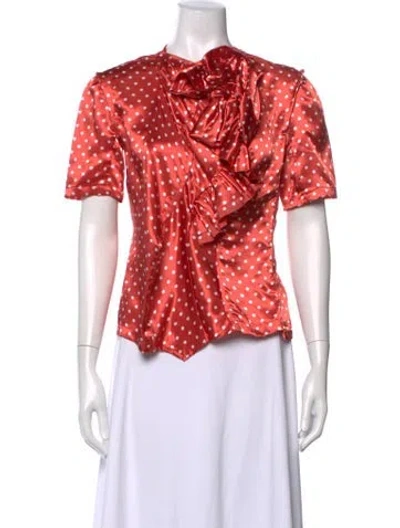 Pre-owned Comme Des Garçons Vintage 2005 Blouse In Red