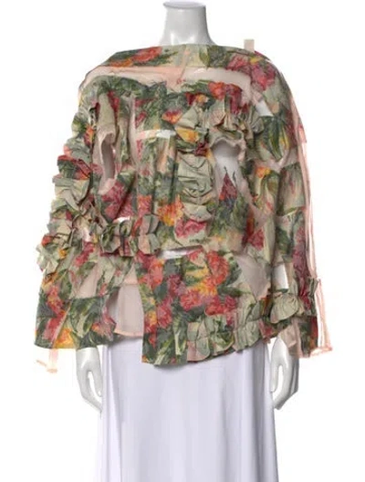 Pre-owned Comme Des Garçons Vintage 2006 Top In Green