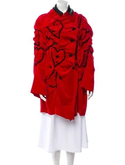 Pre-owned Comme Des Garçons Vintage 2008 Coat In Red