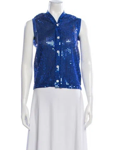 Pre-owned Comme Des Garçons Vintage 2008 Top In Blue
