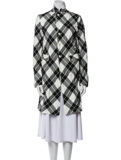 Pre-owned Comme Des Garçons Vintage 2011 Trench Coat In Black