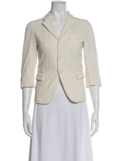 Pre-owned Comme Des Garçons Vintage 2012 Blazer In Neutral