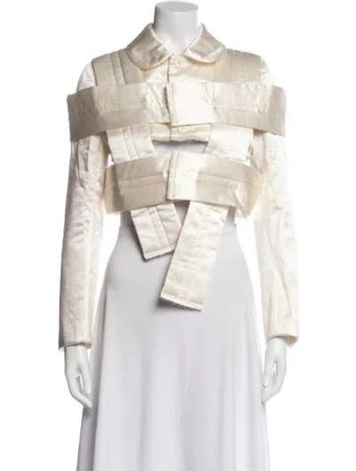 Pre-owned Comme Des Garçons Vintage 2012 Jacket In White