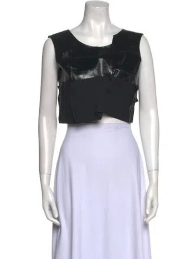 Pre-owned Comme Des Garçons Vintage 2013 Crop Top In Black