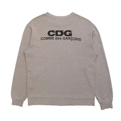 Pre-owned Comme Des Garçons Vintage Cdg Comme Des Garcons Big Spell Out Sweatshirt In Gray
