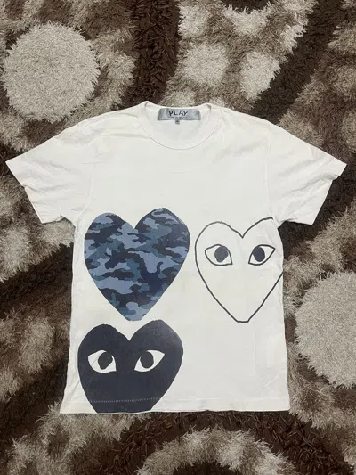 Pre-owned Comme Des Garçons Vintage Comme Des Garcons Heart Tee Very In White