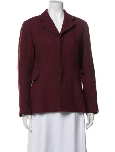 Pre-owned Comme Des Garçons Vintage Jacket In Burgundy