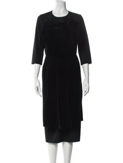 Pre-owned Comme Des Garçons Vintage Knee-length Dress In Black