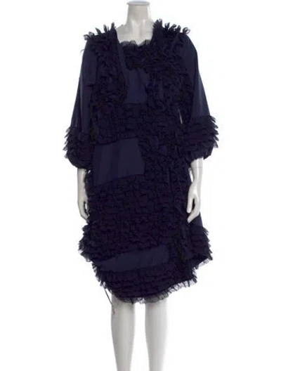 Pre-owned Comme Des Garçons Vintage Knee-length Dress In Blue