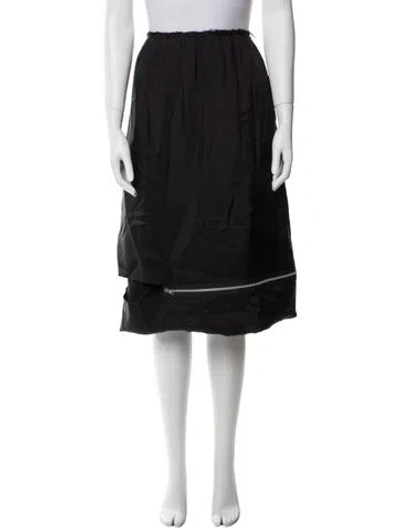 Pre-owned Comme Des Garçons Vintage Knee-length Skirt In Black